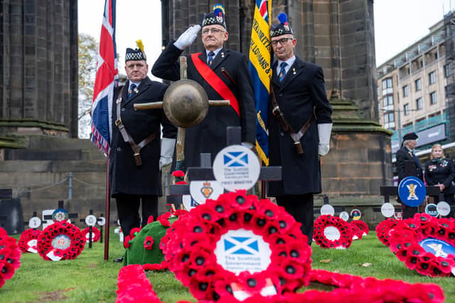 Standard bearers during the Service of Dedication