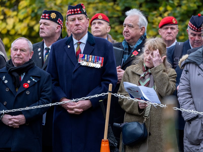 Veterans and members of the public during the Service of Dedication 