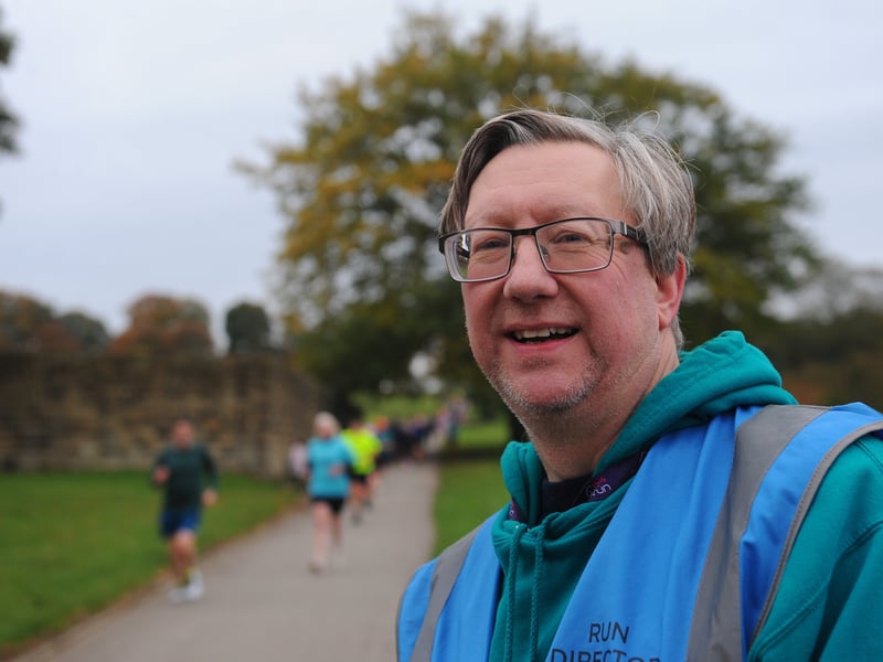 David Sullivan member of Drighlington Dynamos and co-volunteer team Bramley parkrun 