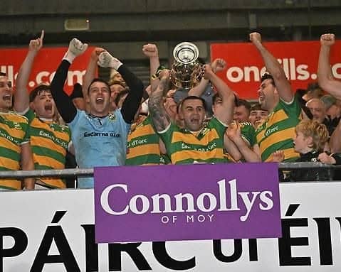 Edendork celebrate with the O'Neill Cup.
