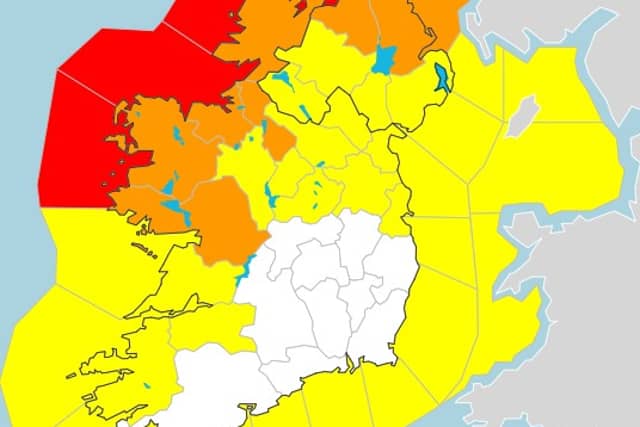A Status Orange wind warning is currently in place