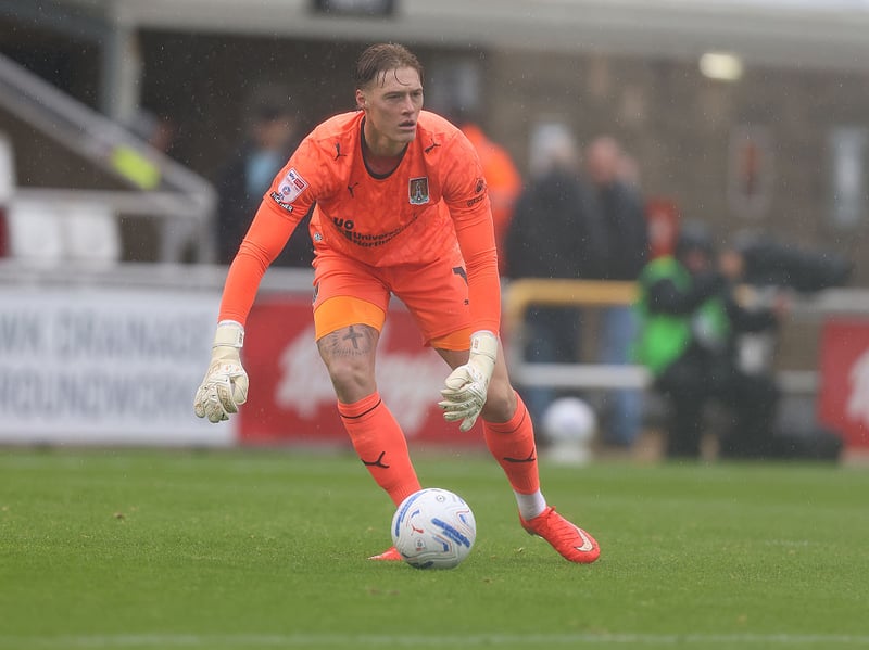 Down smartly to keep out Perry's low effort shortly after Cobblers took the lead, one of just four shots taken by Colchester throughout the whole game. Handling was secure in difficult conditions... 7