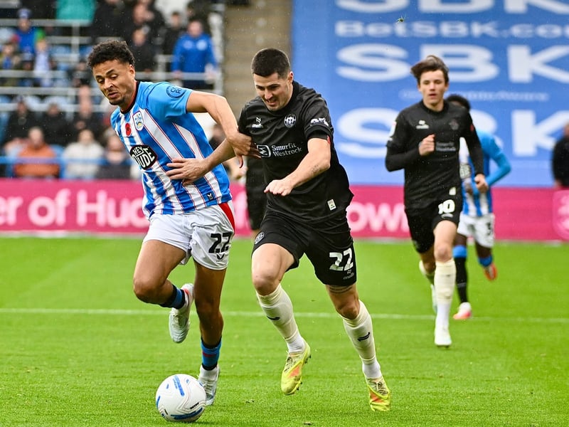 Beaten too easily in the air for Huddersfield's first, and nodded over a great chance after the break