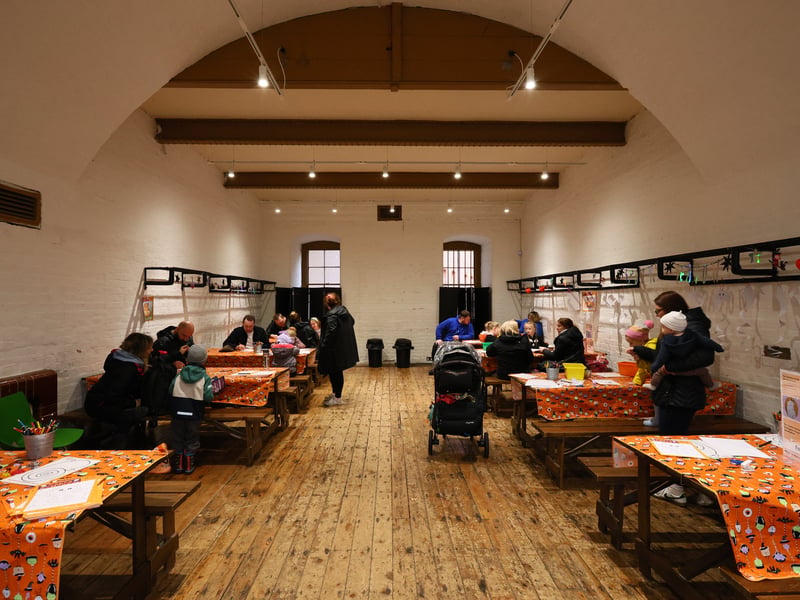 The crafts room. Spooky fun and Portsmouth100 Lions at Fort NelsonPicture: Chris Moorhouse (241026-093)