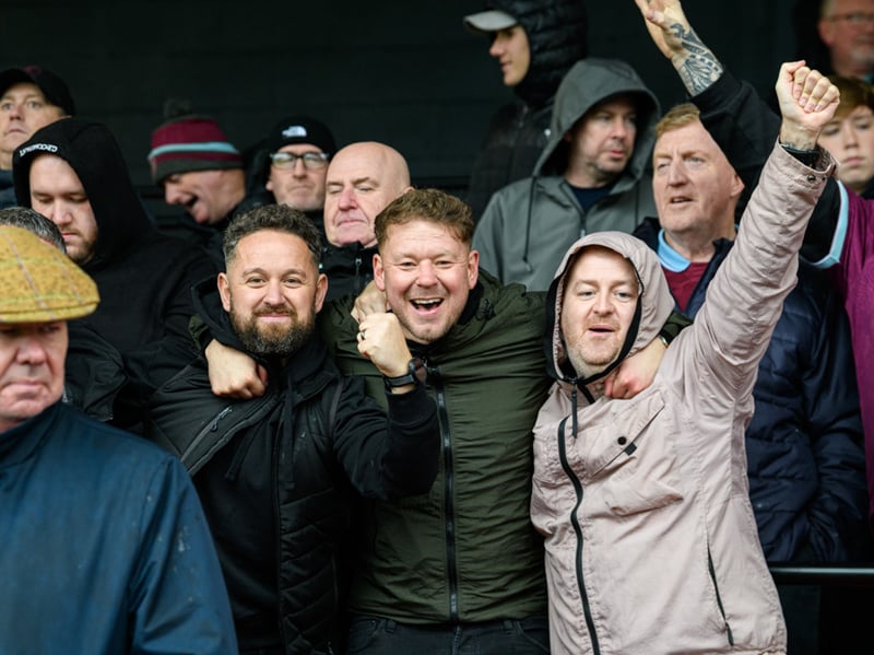 Burnley fans inside Sincil Bank for the Championship fixture against Lincoln City. Photo: Kelvin Lister-Stuttard