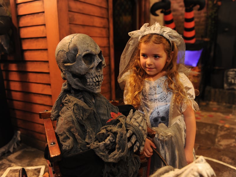 Sofia Pickering, five, of Leeds at Abbey House Museum