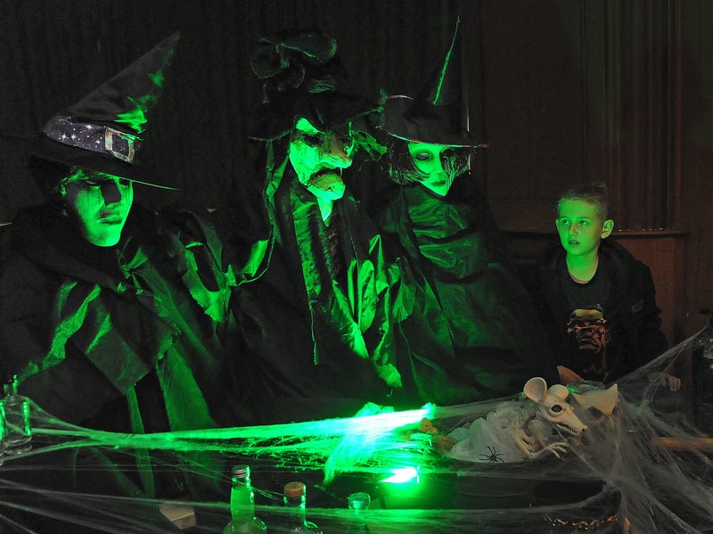 Jaxon Butcher eight of Leeds meets up with some spooky witches at Temple Newsam House