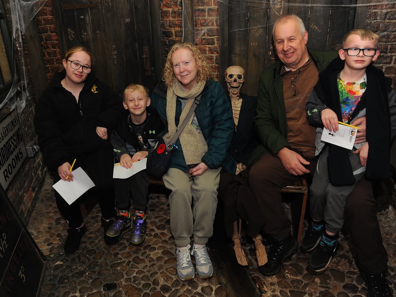 Mark and Karen Tallent and grandchildren Orla, 15, Ruairi, eight and Oakley, 11.