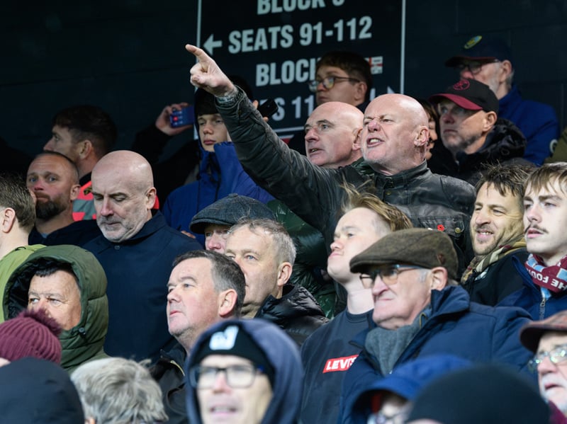 Burnley fans inside Sincil Bank for the Championship fixture against Lincoln City. Photo: Kelvin Lister-Stuttard