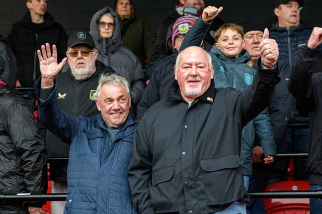 Burnley fans inside Sincil Bank for the Championship fixture against Lincoln City. Photo: Kelvin Lister-Stuttard