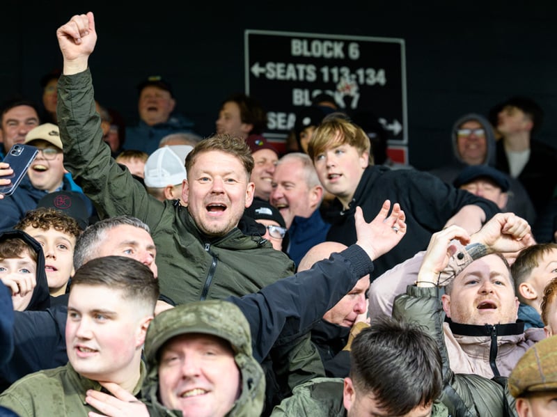 Burnley fans inside Sincil Bank for the Championship fixture against Lincoln City. Photo: Kelvin Lister-Stuttard