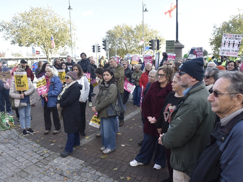 Anti-raciscm groups in Gosport.

Picture: Sarah Standing (251026-1540)