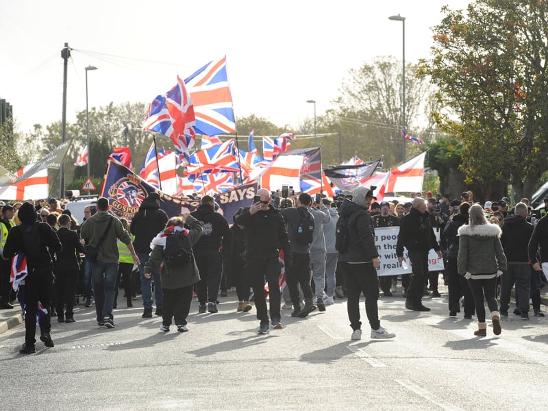 Anti-migrant protestors in Gosport

Picture: Sarah Standing (251026-4834)
