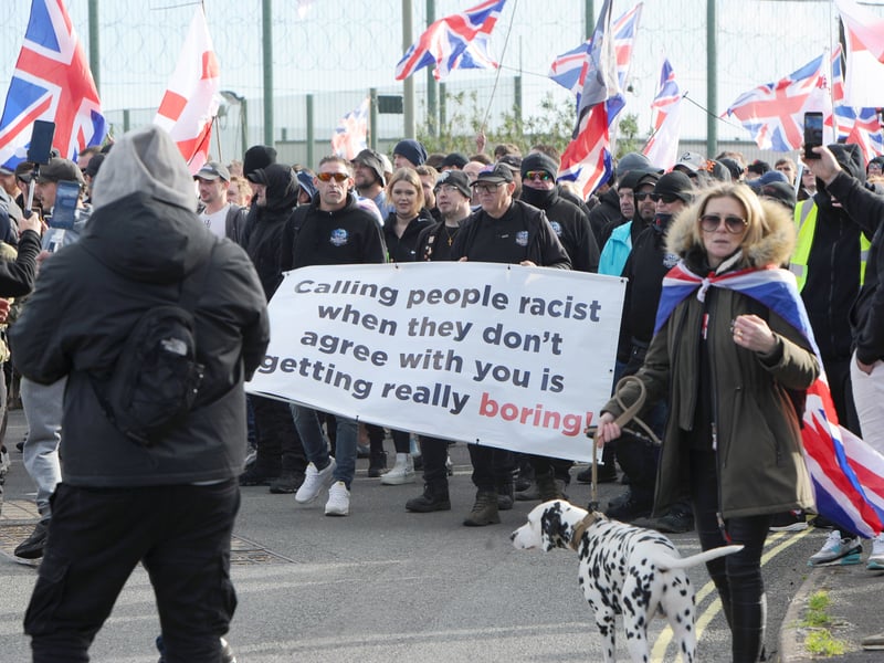 Anti-migrant protestors in Gosport

Picture: Sarah Standing (251026-4845)