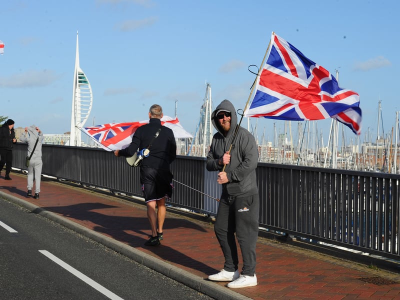 Anti-migrant protestors in Gosport

Picture: Sarah Standing (251026-4957)