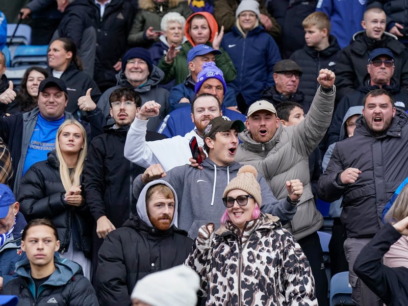 Stormy weather didn't stop the Fratton faithful turning up in their numbers as Pompey claimed a huge win over Millwall on Saturday.