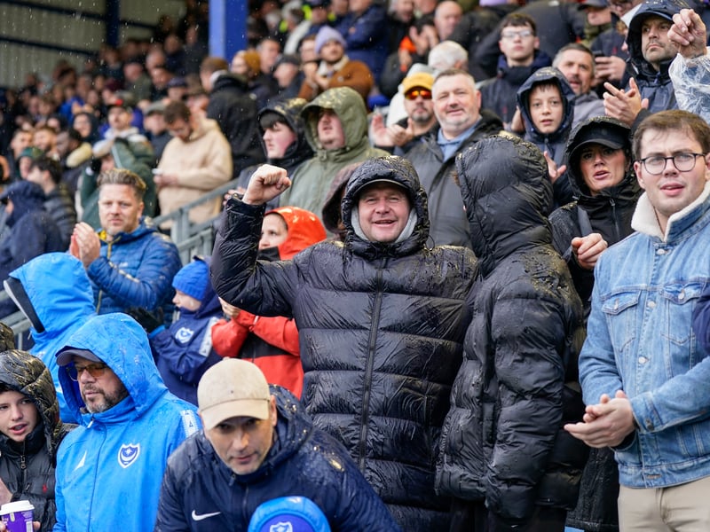 Stormy weather didn't stop the Fratton faithful turning up in their numbers as Pompey claimed a huge win over Millwall on Saturday.