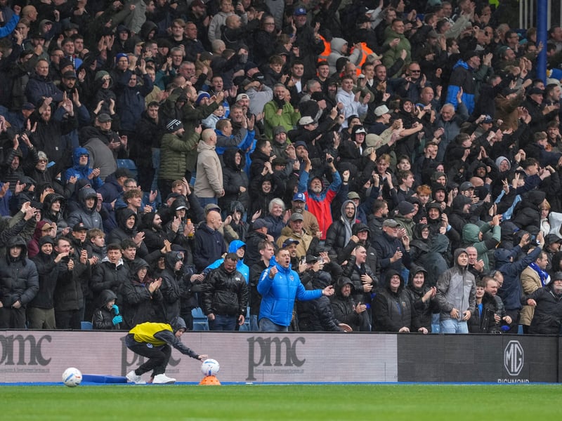 Stormy weather didn't stop the Fratton faithful turning up in their numbers as Pompey claimed a huge win over Millwall on Saturday.