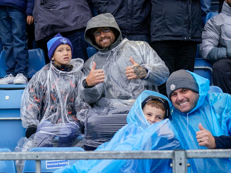 Stormy weather didn't stop the Fratton faithful turning up in their numbers as Pompey claimed a huge win over Millwall on Saturday.