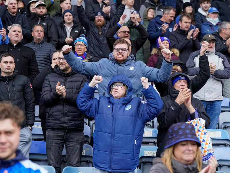 Stormy weather didn't stop the Fratton faithful turning up in their numbers as Pompey claimed a huge win over Millwall on Saturday.