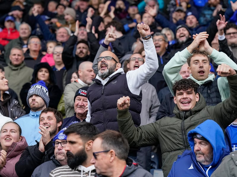 Stormy weather didn't stop the Fratton faithful turning up in their numbers as Pompey claimed a huge win over Millwall on Saturday.