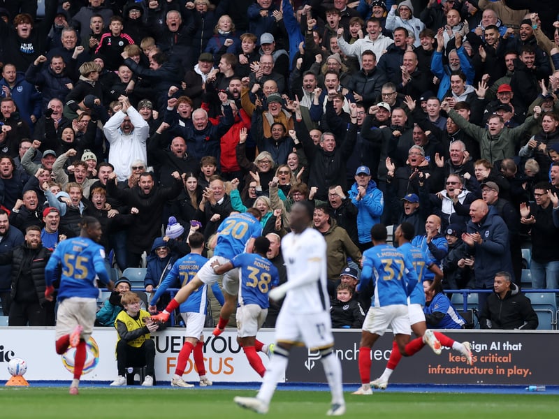 Stormy weather didn't stop the Fratton faithful turning up in their numbers as Pompey claimed a huge win over Millwall on Saturday.