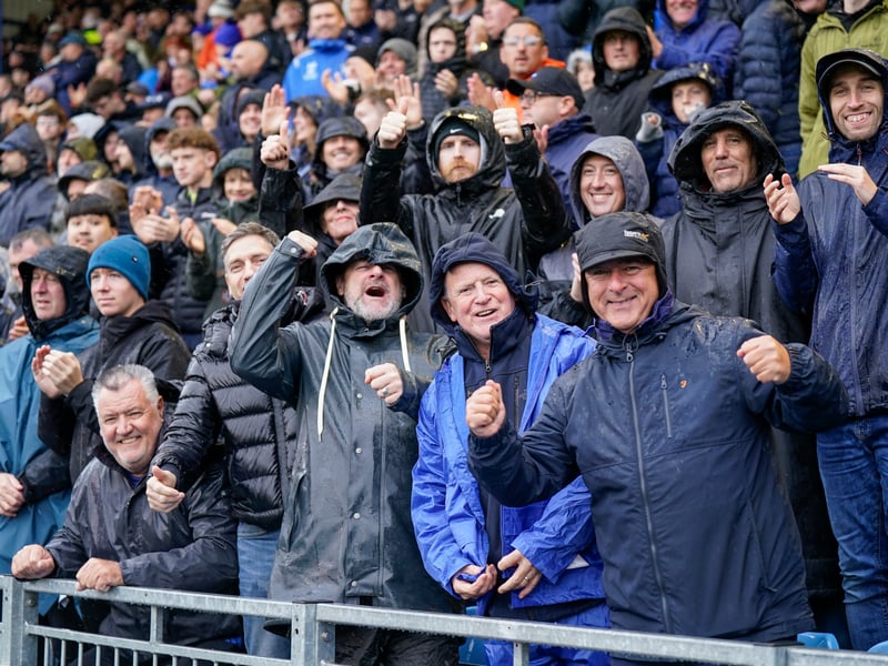 Stormy weather didn't stop the Fratton faithful turning up in their numbers as Pompey claimed a huge win over Millwall on Saturday.