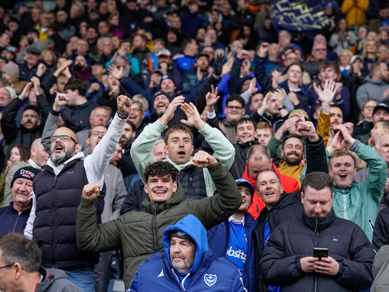 Stormy weather didn't stop the Fratton faithful turning up in their numbers as Pompey claimed a huge win over Millwall on Saturday.