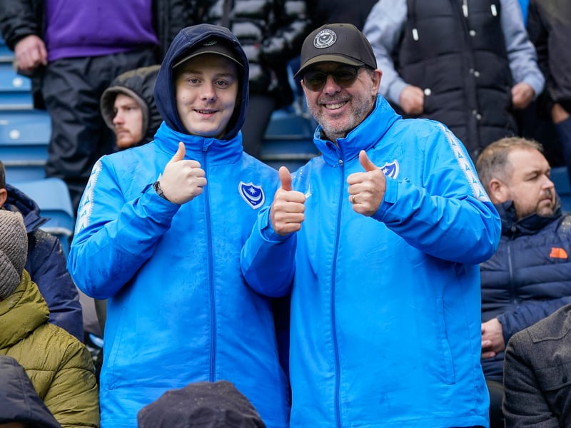 Stormy weather didn't stop the Fratton faithful turning up in their numbers as Pompey claimed a huge win over Millwall on Saturday.