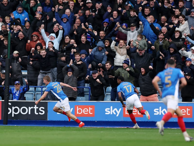 Stormy weather didn't stop the Fratton faithful turning up in their numbers as Pompey claimed a huge win over Millwall on Saturday.