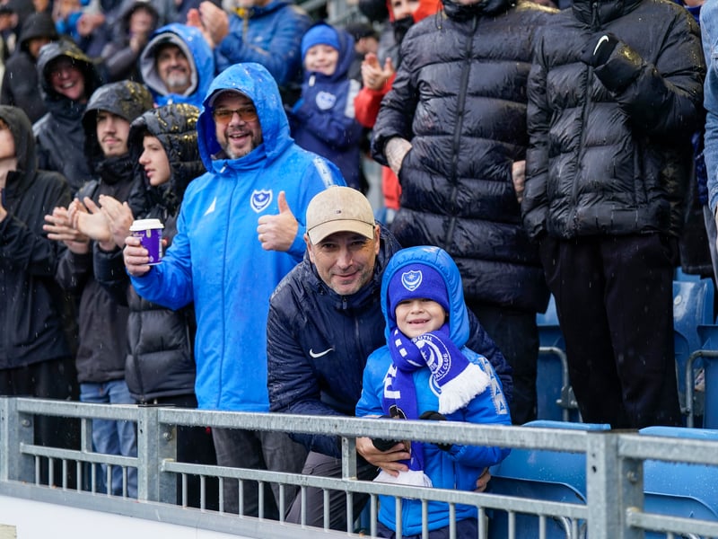 Stormy weather didn't stop the Fratton faithful turning up in their numbers as Pompey claimed a huge win over Millwall on Saturday.