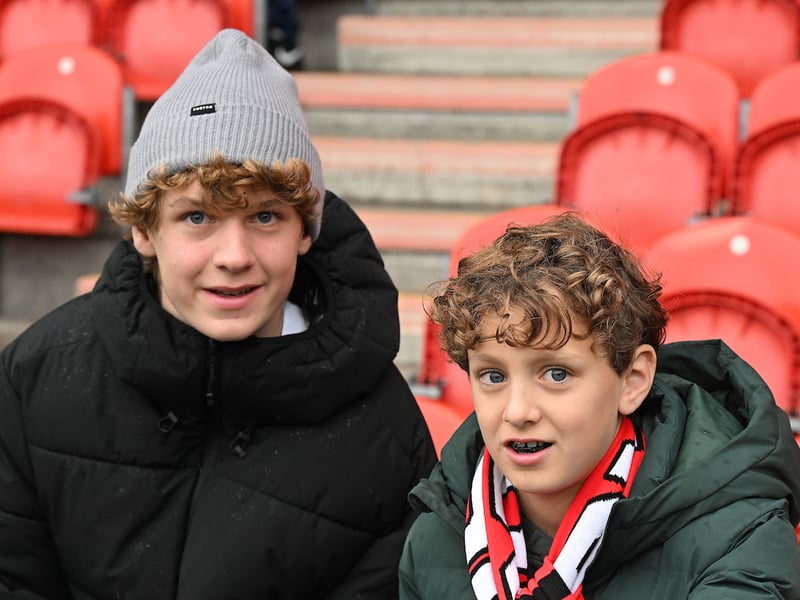 Doncaster Rovers were cheered on to a derby day victory in front of a bumper crowd.