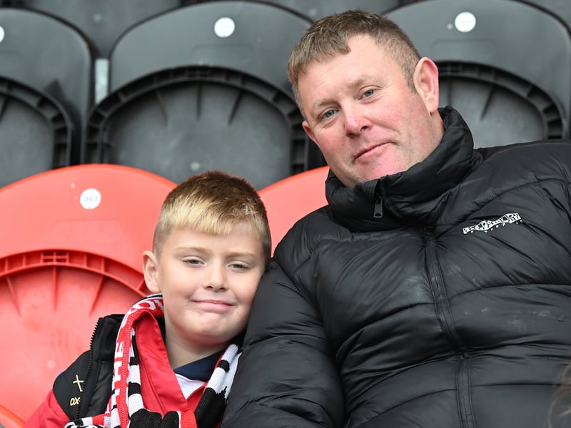 Doncaster Rovers were cheered on to a derby day victory in front of a bumper crowd.