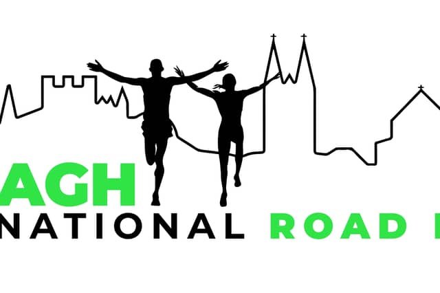 Armagh International Road Races Brand Logo Final WHITE final