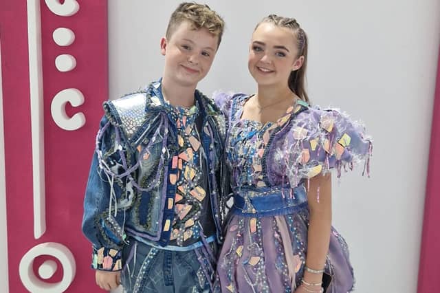 Naomi pictured with her Junior Eurovision partner Caleb