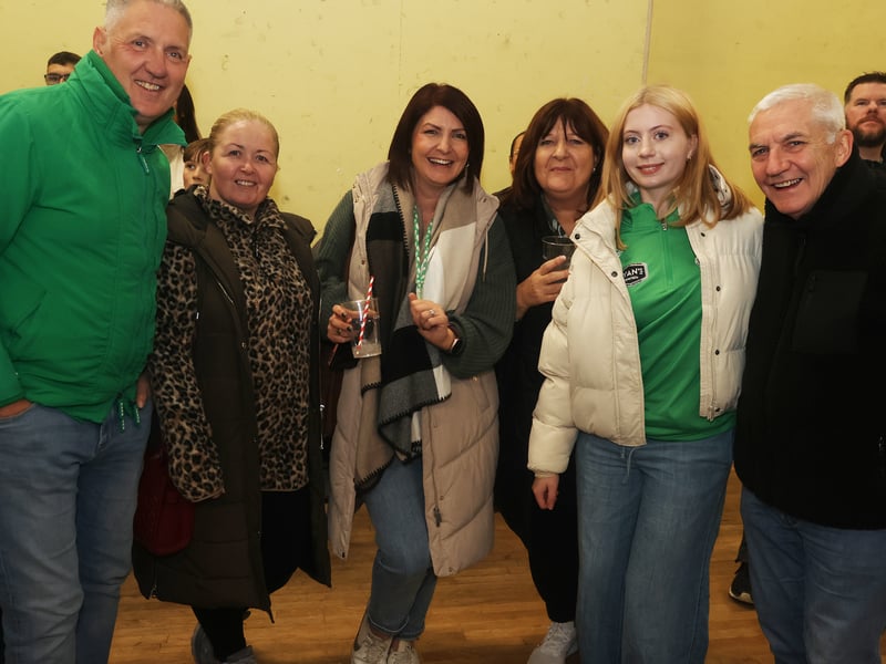 Sean O'Dwyer, Maire Maguire, Annette O'Dwyer, Ber Moloney, Amy Williams and Paudie Moloney at Kilmallock's Homecoming 