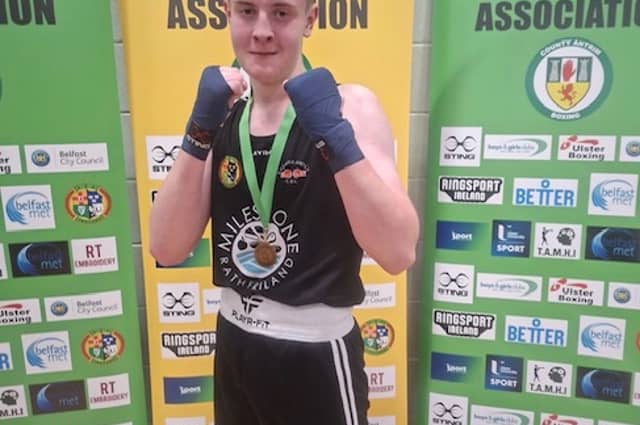 Antrim 3s Champion Luke Morgan