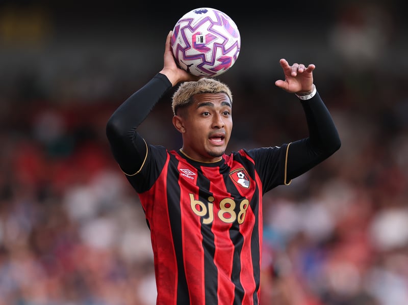 Bournemouth's Mexico international right back Araujo is yet to feature since having surgery on a thigh injury in the summer.