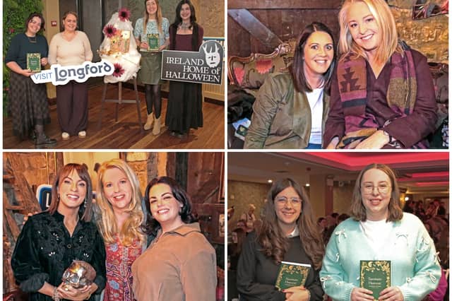 The ‘Haunted Westmeath Podcast Live: Longford Edition’ took place on Friday, October 23 in Edward J Valentine's Bar and on Saturday, October 24, in PV’s Red Room there was a large attendance at the Samhain Poetry book launch and an art exhibition by Hope Feeney