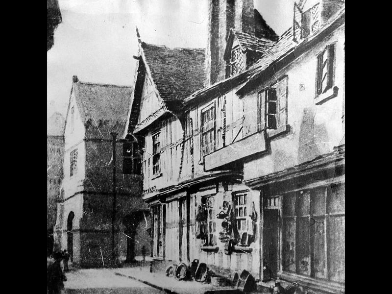 That's Shrewsbury's ancient market hall left of centre, which will help you get your bearings. The picture was originally loaned by Andrew Dyas of Dyas Bros, whose premises were off the photo to the left. Opened on October 10, 1891, at 14 The Square, the fashion store was ultimately renamed Jane Dyas, after his daughter. The premises would become an Italian restaurant a few years ago.