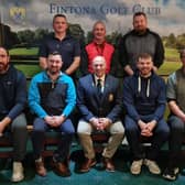 Pictured are the prizewinners in the 'Night Golf' competition at Fintona Golf Club.