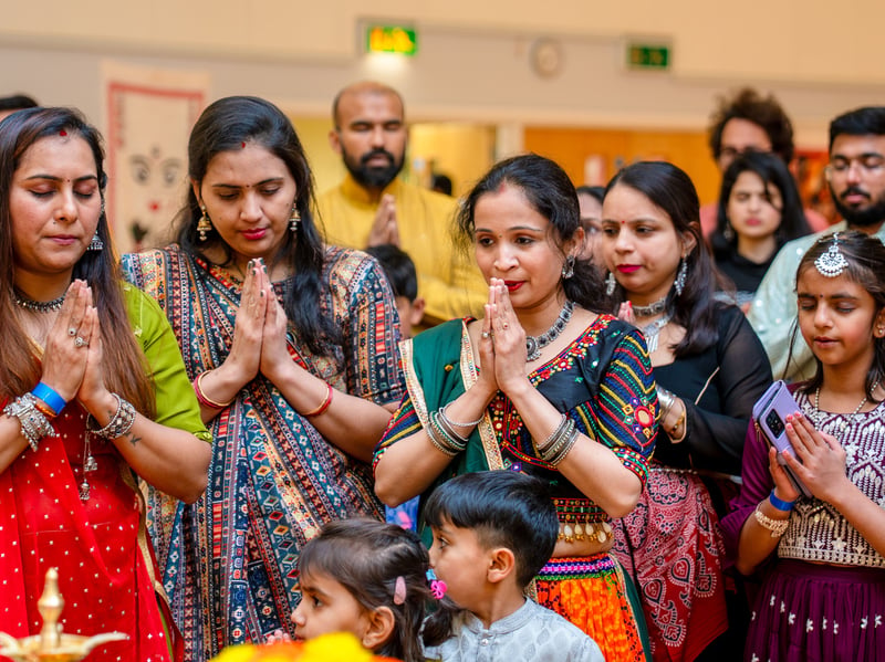 The festival also involved moments of prayer