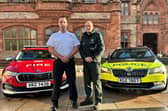 NIFRS Station Commander, Brian Birney and PSNI Derry City & Strabane Inspector, Cathal Pearce.
