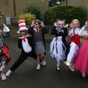 Year four pupils, Ariya, Clara, Ellie, Aibrean, Niamh and Clodagh enjoyed the halloween disco at St Conor's Primary School, Omagh. AN447326