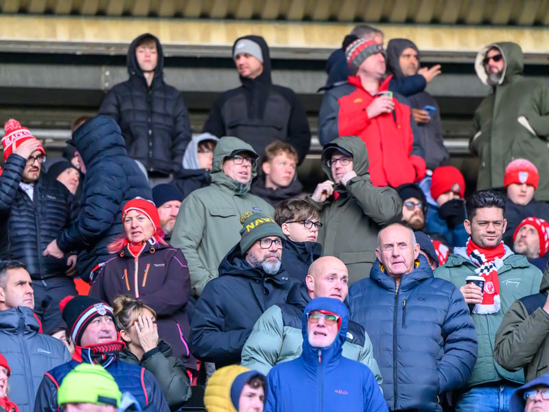 Sunderland fans in action at the Stadium of Light during the Premier League game against Leeds United. Photo by Chris Fryatt.