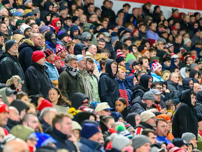Sunderland fans in action at the Stadium of Light during the Premier League game against Leeds United. Photo by Chris Fryatt.