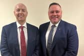  Ian Irwin, right, with Ulster Unionist Party Leader Jon Burrows MLA. SU6244CD26