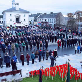 Last year's Remembrance Sunday event at Antrim Market Square