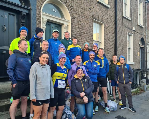 NCR – runners and support crew at The Irish Life Dublin City Marathon.