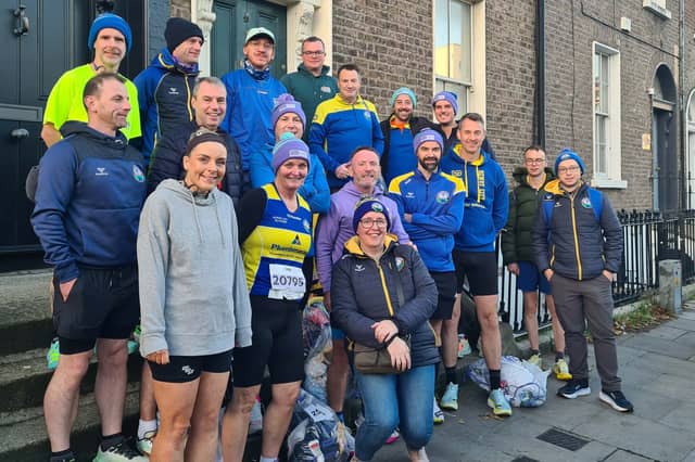 NCR – runners and support crew at The Irish Life Dublin City Marathon.